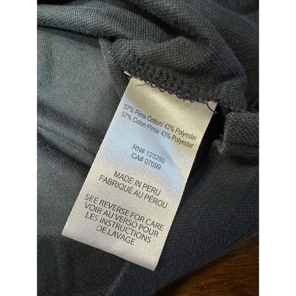 Travis Matthew Pima Cotton Blend Golf Polo Men XXL Blue Preppy Academia Twee - Picture 7 of 9